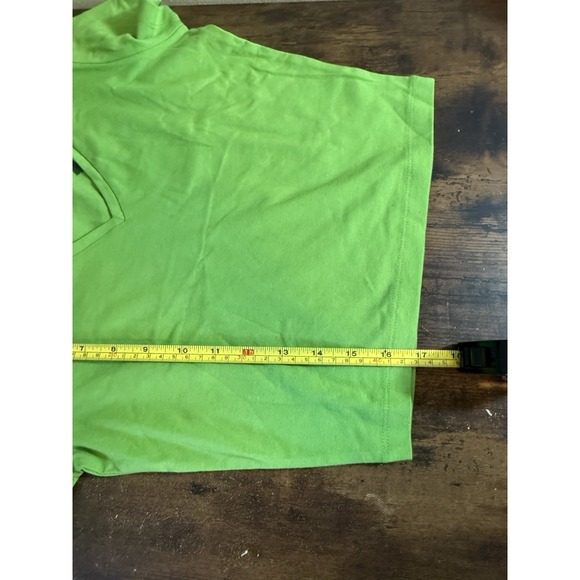 New Women's Short Sleeve V Neck Cropped T-Shirt - Wild Fable Green‎ Size Medium - Picture 5 of 7